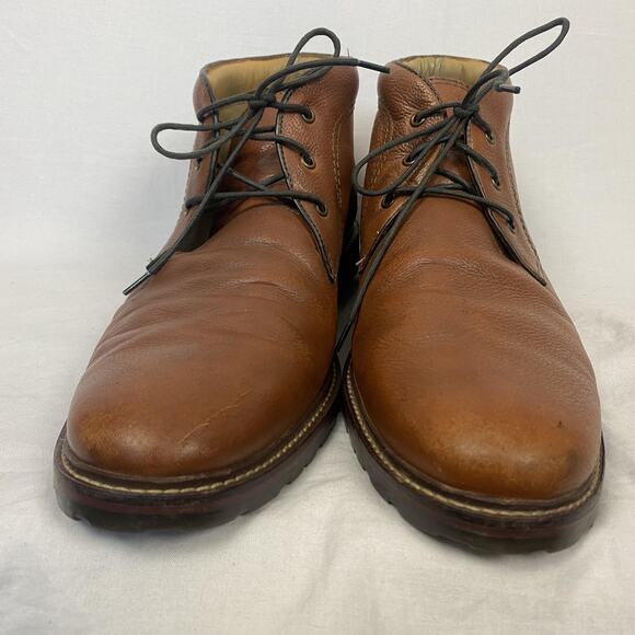 Florsheim Chukka Boots Mens 13 D Brown Leather Fenway Lace Up Lug Sole 11875-222 main image 4